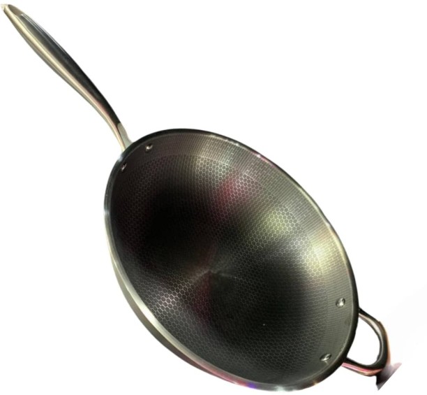 Generic G3-6-13 34cm Stainless Steel Wok 3.4 L capacity