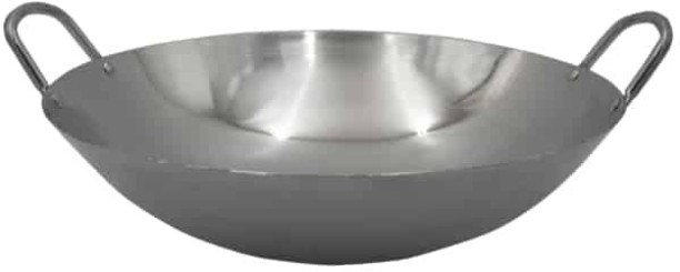Stainless Steel Wok 38cm Wok 4.5 L capacity