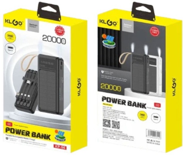 KLGO 20000 mAh Power Bank
