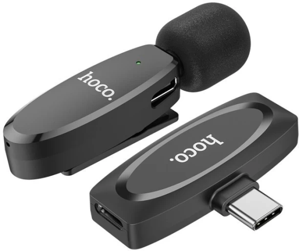 HOCO Black L15 USB-C/ TYPE-C WIRELESS LAVALIER Headphone Extension