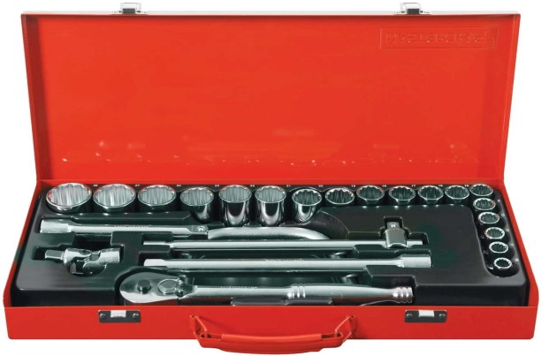Mastercraft 24-Piece 1/2" Drive Metric Socket Set Socket Set