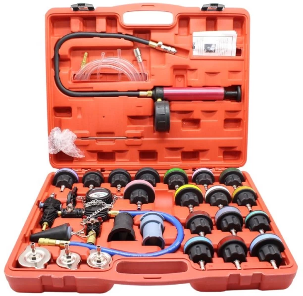 jozi trade 28 Piece Radiator Pressure Tester - Vacuum Cooling System Kit Allen Key