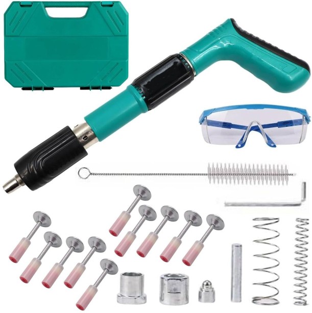 MS Single Handed Ceiling, Concrete, Metal Pop Nail Gun With 10 Fire Nails