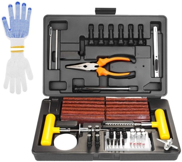 Generic 100 Pieces Tyre Repair Puncture Fix Kit Tubeless Tyre Puncture Repair Kit