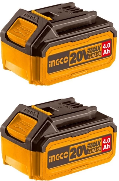 INGCO 4Ah Battery 2pc Set 20v P20S Allen Key