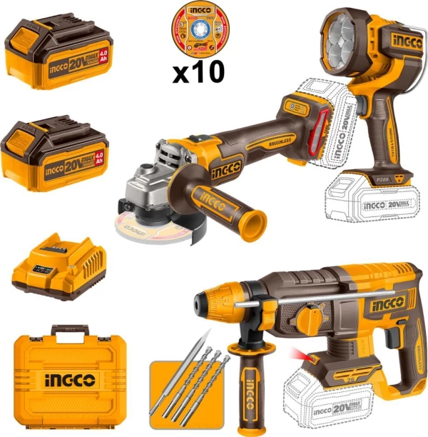 Ingco Cordless Combo Kit 3pcs Allen Key