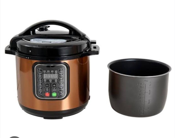 OCEAN OASIS BROWN MULTIFUNCTIONAL ELECTRIC PRESSURE COOKER DIGITAL 8 L Pressure Cooker & Pressure Pan