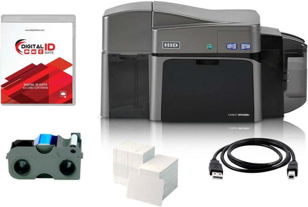 HID FARGO DTC1250e Dual-Sided PVC ID Card Printer Multi-function Inkjet Printer