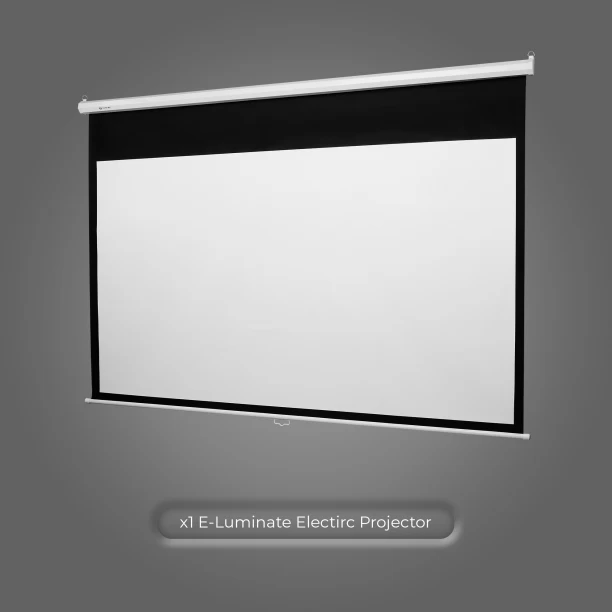 Connex E-Luminate Electric Projector Screen with Remote 100'' - 16:19 (0 lm) Portable Projector