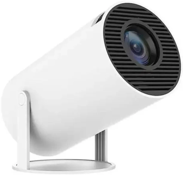 SM Mini Projector 4K 1080P Support, Portable Projector WiFi6 BT 5.0 Android 11, Smart Projector Auto Horizontal Correction,180°Rotatable Outdoor Movie Projector Compatible with Phone (1400 lm) Portable Projector