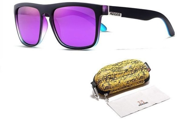 KDEAM Cyclone - Polarised Lifestyle Sunglasses for Men - Purple Protective Glasses