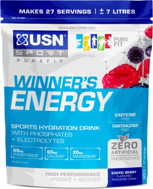 USN Winner's EnerG Bag Exotic Berry Energy Drink Pre Workout