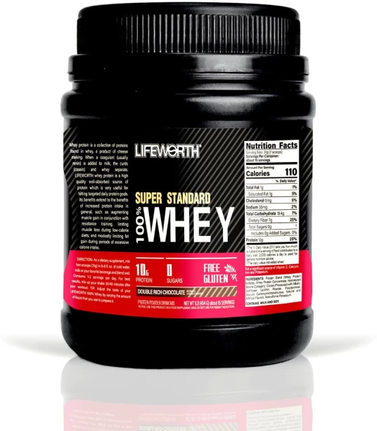 LIFEWORTH Whey Protein Powder 100% Protein Super Standard LIFEWORTH Diet Shake