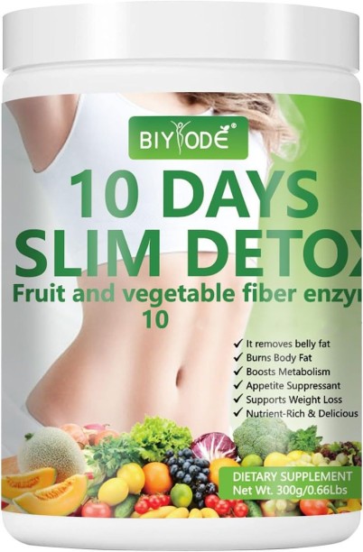 BIYODE 10-Day Slimming & Detoxifying Fruit and Vegetable Fiber Enzyme Shake Carb Blend
