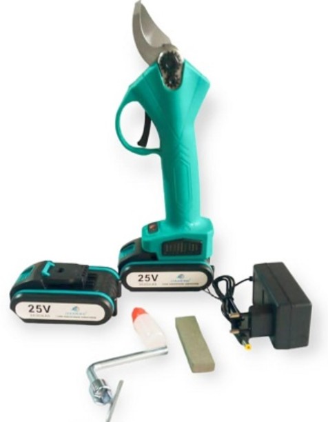 Jiageng JG0616 Electric Pruning Shear With Two 25V Batteries Bypass Pruner