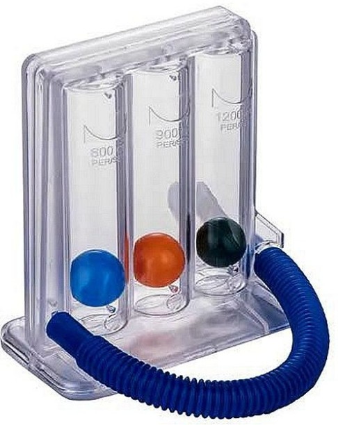 P Concepts Breathing Exerciser/Lung Capacity Training/Incentive Spirometer Handheld Pulse Oximeter