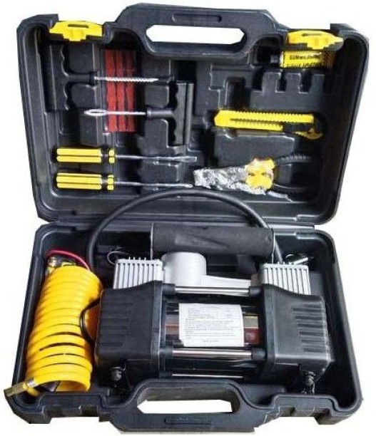 Generic Heavy Duty Portable 12V 150 PSI Car Van Tyre Air Compressor Inflator Pump High Speed Double Cylinder Pump Car Pump