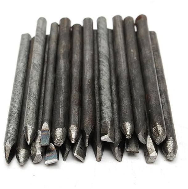 ALANES 20Pcs Steel Punches Flower Punch Stamp Set Jewelry Metal Stamping DIY Tool Punches & Punching Machines