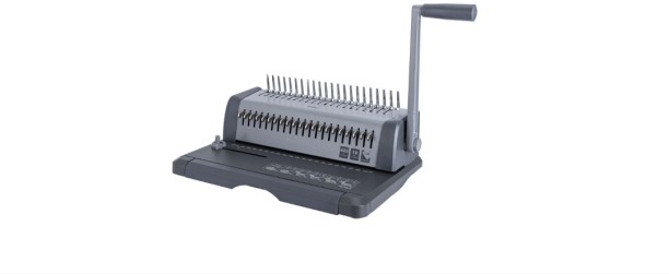 Deli Deli_ Comb Binding 350 Sheets, Black 12 Sheet Punches & Punching Machines