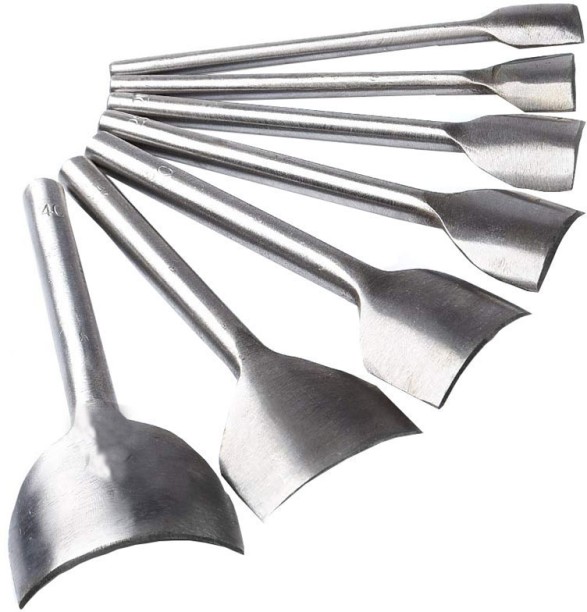 ALANES 7 Pcs Leather Half-Round Shaped Cutter Leathercraft Punching Tools Punch Punches & Punching Machines