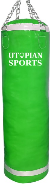 Utopian Sports Punching Bag Green and White 45kg - Heavy Duty Hanging Bag