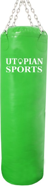 Utopian Sports Punching Bag - Medium to Heavy Duty 35kg Green Hanging Bag