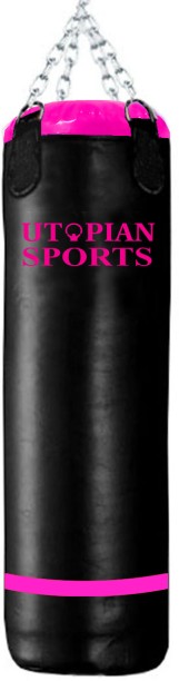 Utopian Sports Muay Thai Karate Punching Bag 80kg - Black & Purple 155cm Height Hanging Bag