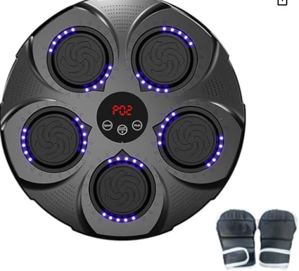 genric Musical Boxing Machine with Gloves Electronic BT Intelligent Boxing Target Wall Mount Boxing Trainer Pad for Home, Indoor, Gym Hanging Bag