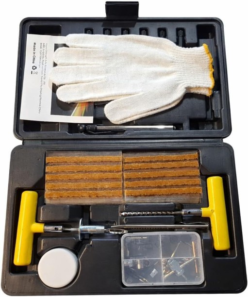 A2Z 100-Piece Car Tire Repair Kit Tubeless Tyre Puncture Repair Kit
