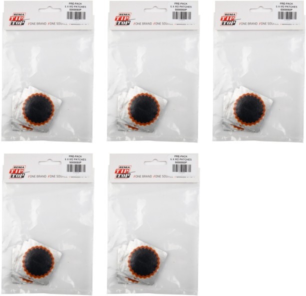 Rema Tip Top Tube Patch Kit Round No.2 - 5 Piece Tubed Tyre Puncture Repair Kit