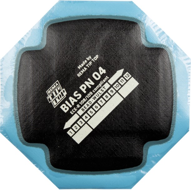 Rema Tip Top Tyre Gaiter Cross Ply Blu 120mm 2Ply Tubed Tyre Puncture Repair Kit