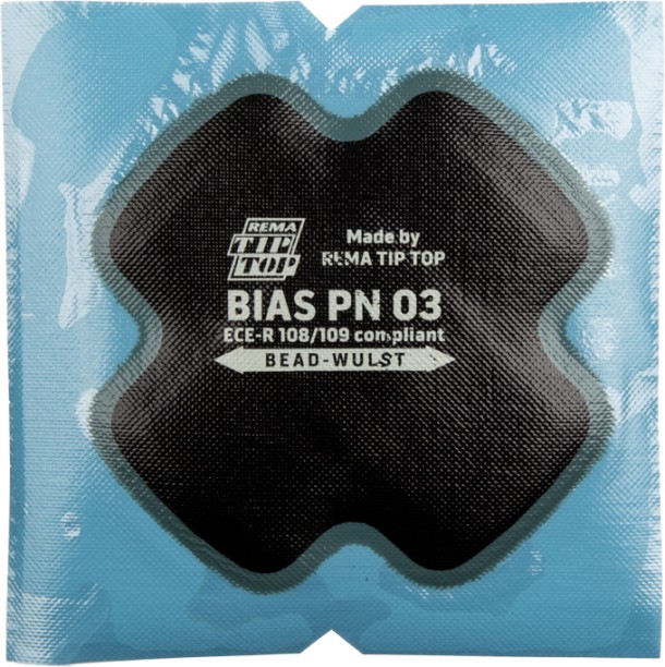 Rema Tip Top Tyre Gaiter Cross Ply Blu 100mm 2Ply Tubed Tyre Puncture Repair Kit