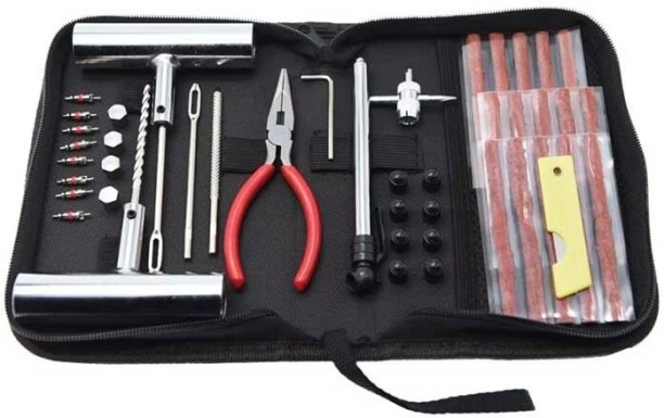 GENERIC 46-Piece Auto Bike Tire Repair Kit Vehicle Tubed Tyre Puncture Repair Kit