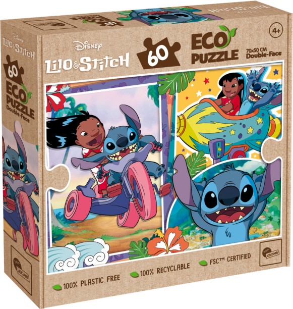 Lisciani 60 PIECE COLOUR IN PUZZLE - LILO & STITCH Jigsaw Puzzles