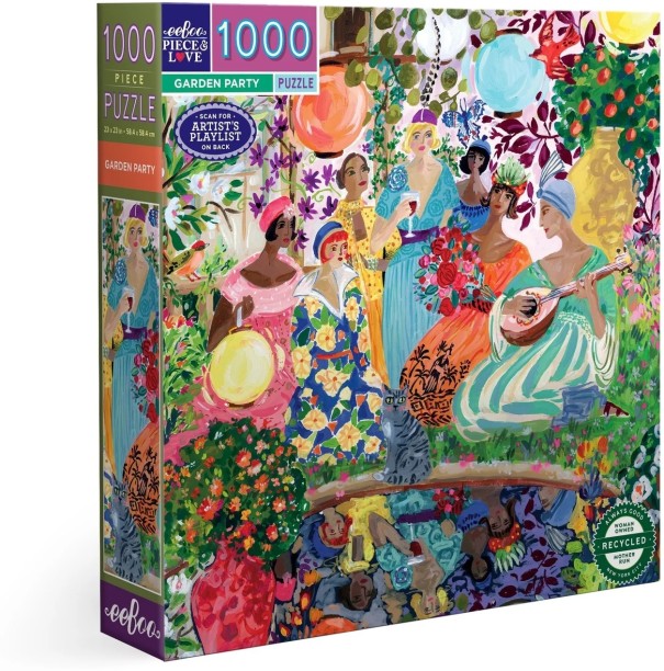 eeBoo Garden Party Jigsaw Puzzles