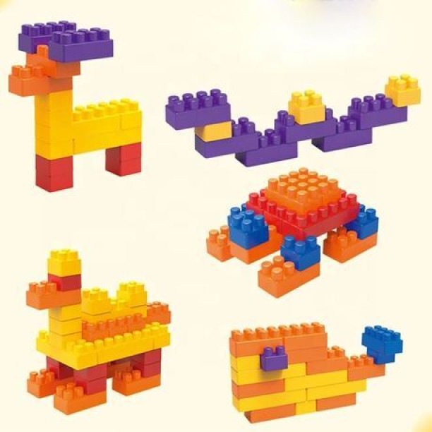 HEMCO DIY Toys Educational Construction Puzzle Build Blocks E0031 - 600 Pieces Cubes