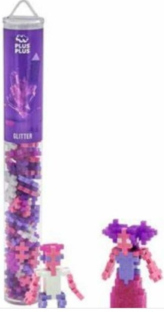 Plus Plus GLITTER MIX 100 PCS TUBE Floor Puzzles