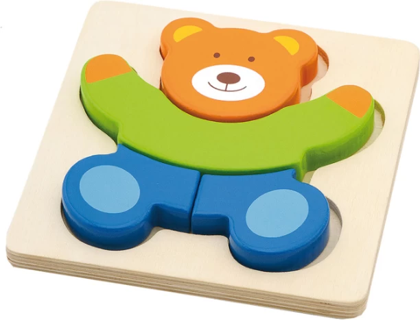 VIGA Handy Block Puzzle Bear Wooden Puzzles