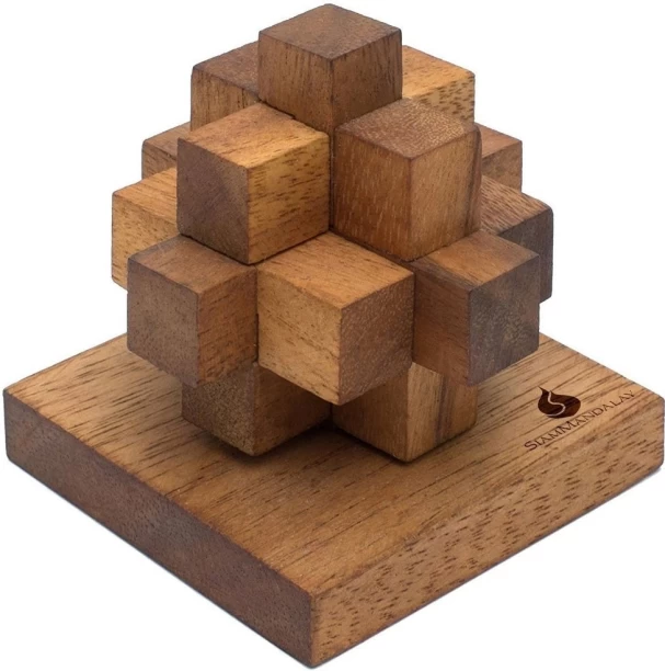SiamMandalay Newton's Comet - Wooden 3D Puzzle Brainteaser 3D Puzzles