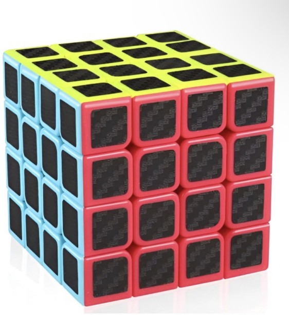 Magic 4 x 4 Carbon Fibre-Styled Rubik"s Cube Cubes