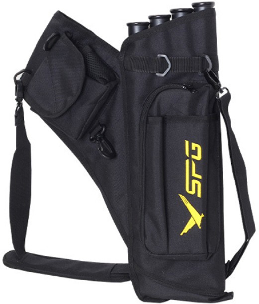 ALANES 4-Tubes Hip Quiver Waist Hanged Arrow Archery Carry Bag with Pockets 4-Tubes Hip Quiver Waist Hanged Arrow Archery Carry Bag with Pockets
