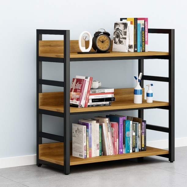 Wobuciko Storage Rack Shelf 3 Tier- 60*30*85 Iron Rack Shelf