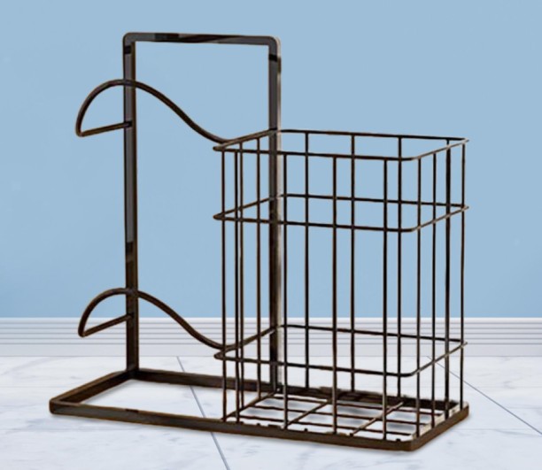 HOME GYM Heavy Duty Basketball Equipment Iron Storage Rack - 45cm - Black Iron Rack Shelf