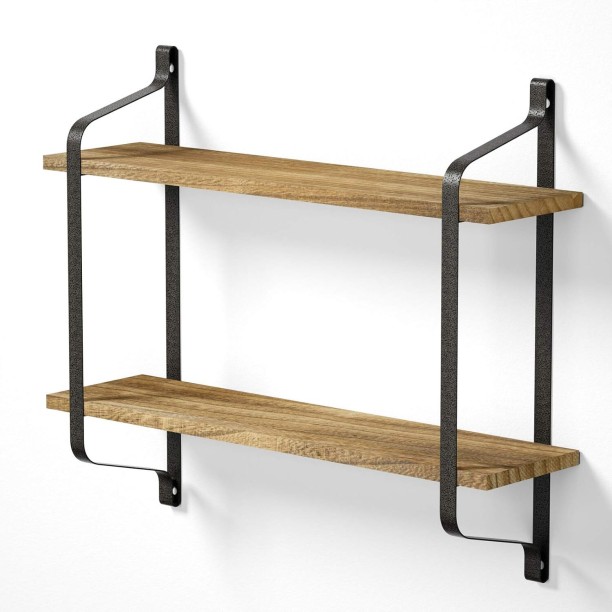 TALI TA-TLSF2 Wooden, Cast Iron Rack Shelf