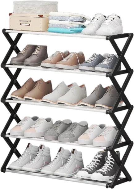 Generic AN24-3-1 Five-Tier Shoe Steel Rack Shelf For  Storage
