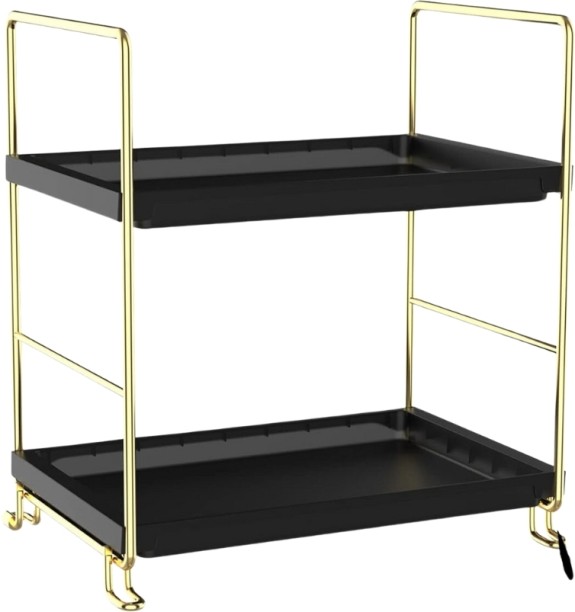 Generic F23-1-24 Plastic, Steel Rack Shelf For  Living Room & Bedroom