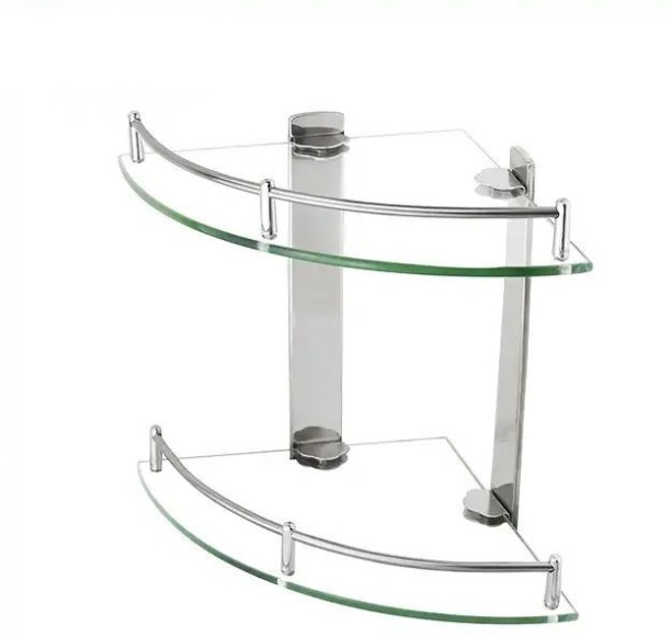 LumaBella FS-3425 Glass, Aluminium Rack Shelf For  Bathroom