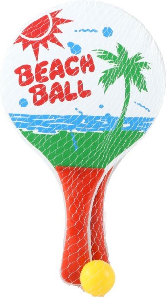 Prime Luxe Gadgets Racquet Beach Ball Wooden Multicolour Table Tennis Racquet