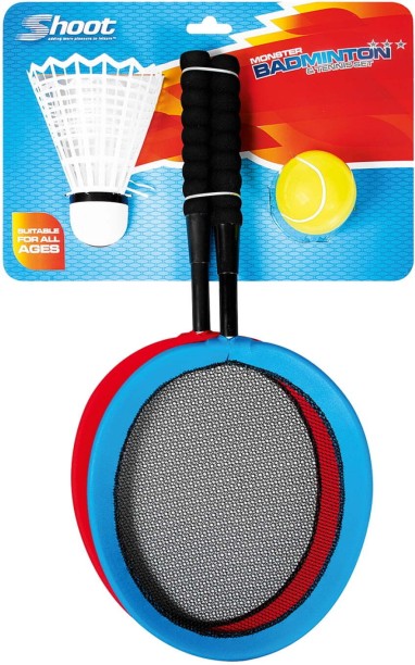Shoot Monster Blue Strung Badminton Racket