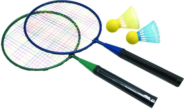 Shoot Shuttle Smash Blue Strung Badminton Racket